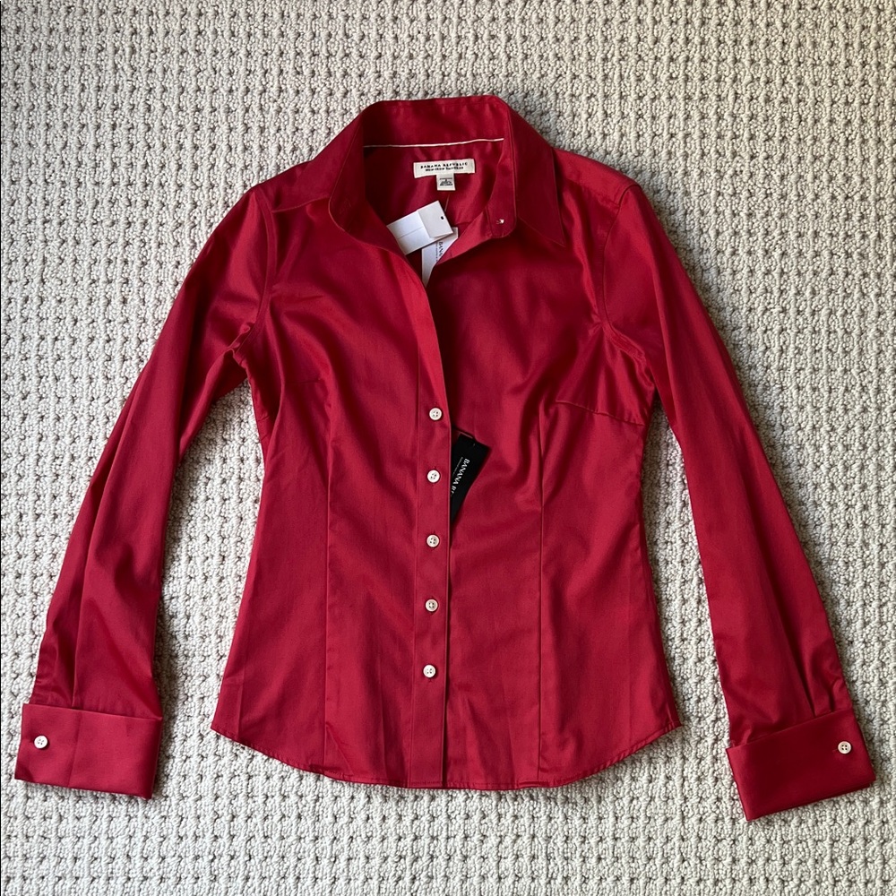 Banana Republic Coral Button Down Shirt